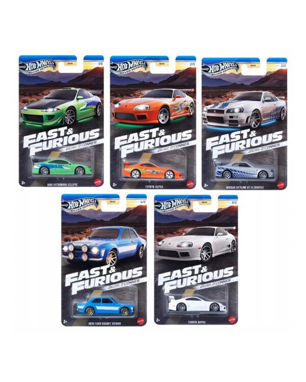 Hot Wheels Fast & Furious Brian O’Conner – zestaw 5 szt.